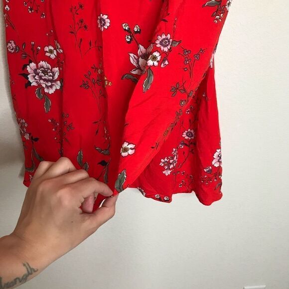 Hm maternity floral tie sleeve‎ wrap dress - Picture 4 of 7